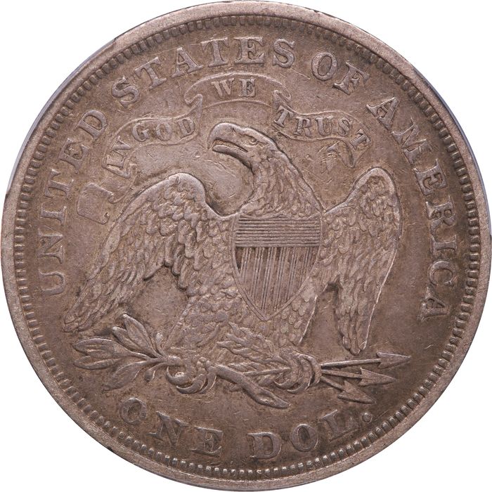 1871 Seated Liberty Dollar ($1) Photo 4