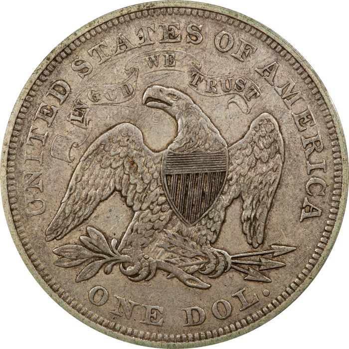 1871 Seated Liberty Dollar ($1) Photo 4