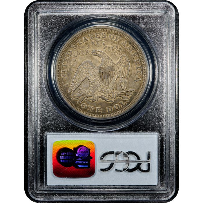 1871 Seated Liberty Dollar ($1) Reverse Image