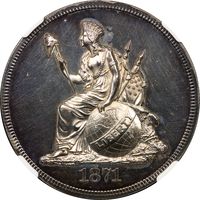 1871 Standard Silver Pattern Dollar ($1) J-1120 Obverse Image