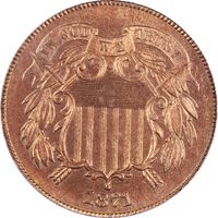 1871 Two Cent (2c) OGH Obverse Image