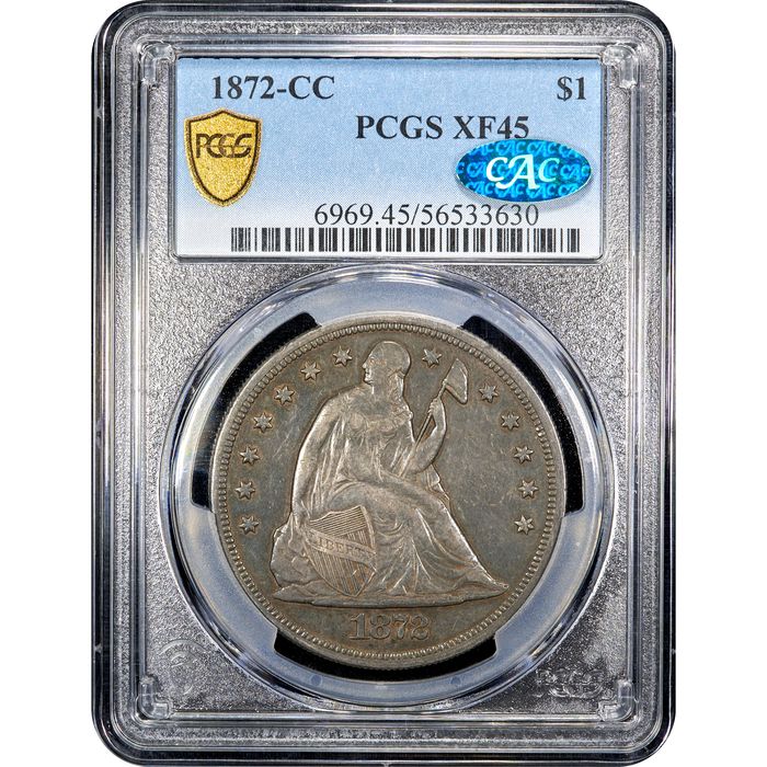 1872-CC Seated Liberty Dollar ($1) Obverse Image