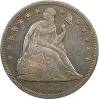 1872-CC Seated Liberty Dollar ($1) Photo 3