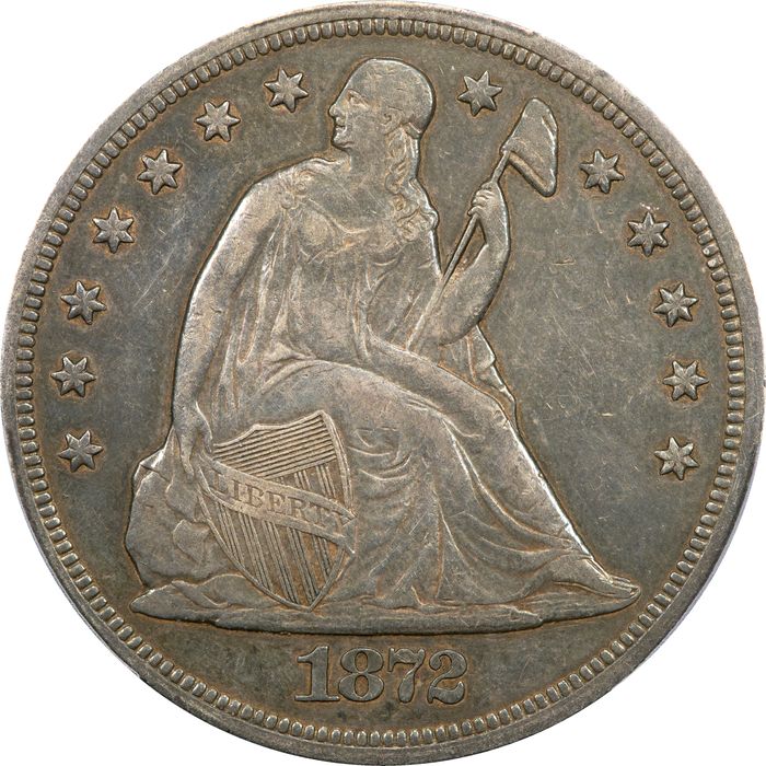 1872-CC Seated Liberty Dollar ($1) Photo 3