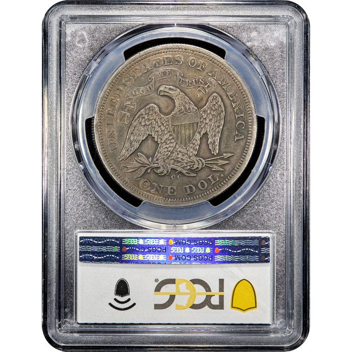 1872-CC Seated Liberty Dollar ($1) Reverse Image