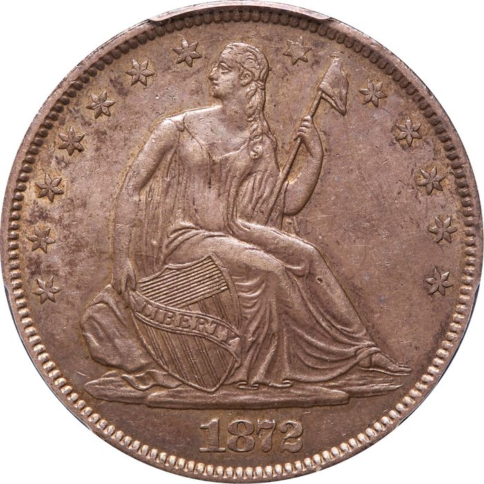 1872-S Seated Liberty Half Dollar (50c) Photo 3