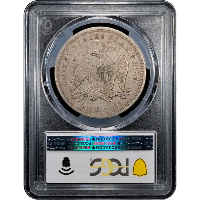 1872 Seated Liberty Dollar ($1) Reverse Slab Image