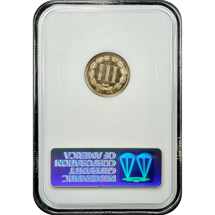 1872 Three Cent Nickel (3CN) Reverse Slab Image