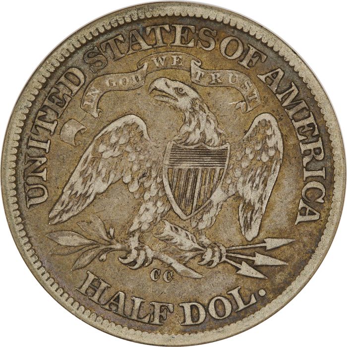 1873-CC Arrows Seated Liberty Half Dollar (50c) Photo 4
