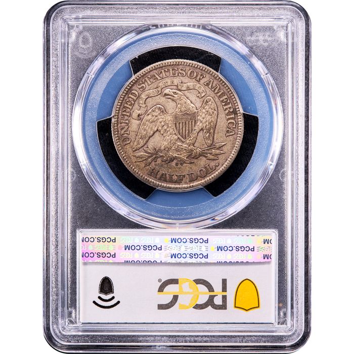 1873-CC Seated Liberty Half Dollar (50c) No Arrows Reverse Image