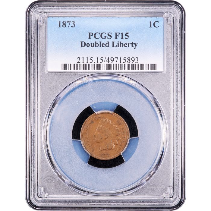 1873 Indian Cent (1c) Doubled Liberty Obverse Image