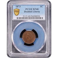 1873 Indian Cent (1c) Doubled Liberty Obverse Image