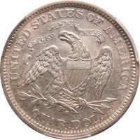1873-S Seated Liberty Quarter (25c) Arrows Photo 4