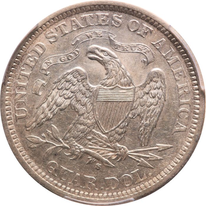 1873-S Seated Liberty Quarter (25c) Arrows Photo 4