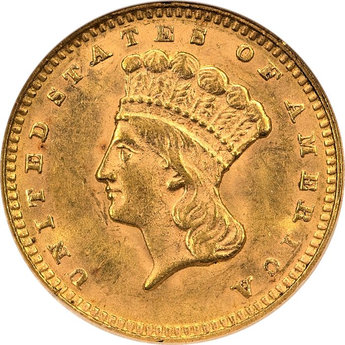 1874 Gold Dollar (G$1) Obverse Image