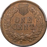 1874 Indian Cent (1c) Reverse Image