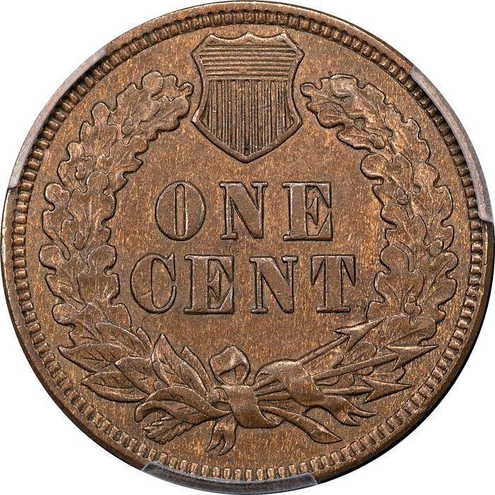 1874 Indian Cent (1c) Reverse Image
