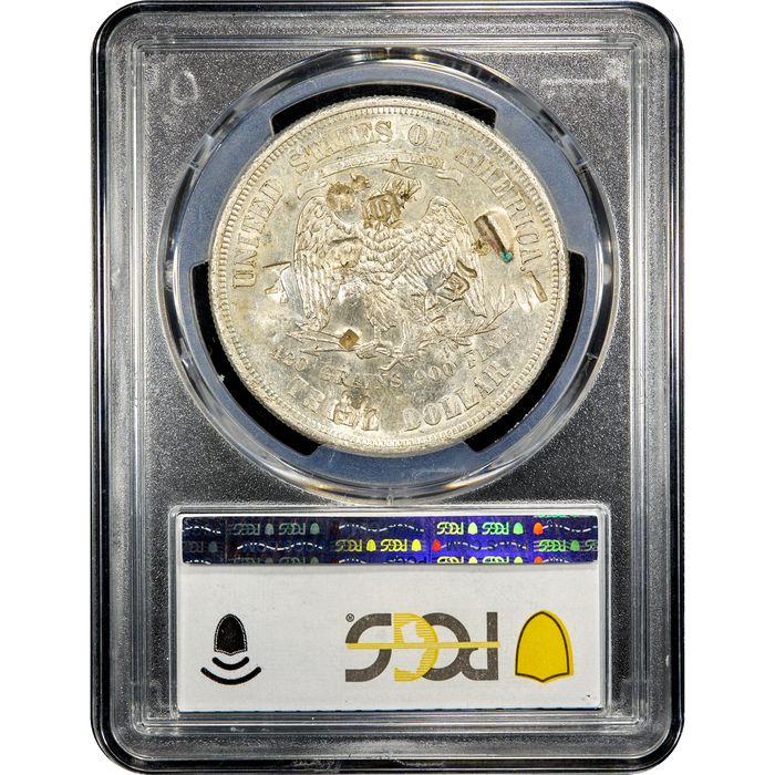 1874-S Trade Dollar ($1) Chopmarked Reverse Slab Image
