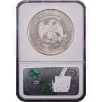 1874-S Trade Dollar (T$1) Chopmarked Reverse Slab Image