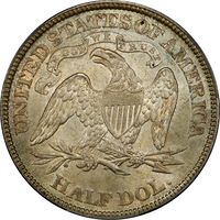 1874 Seated Liberty Half Dollar (50c) Arrows Photo 4
