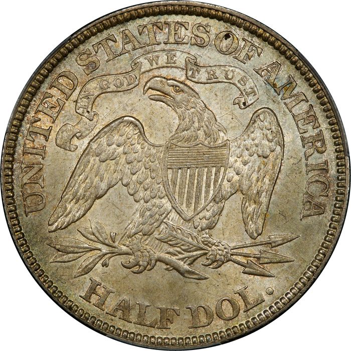 1874 Seated Liberty Half Dollar (50c) Arrows Photo 4