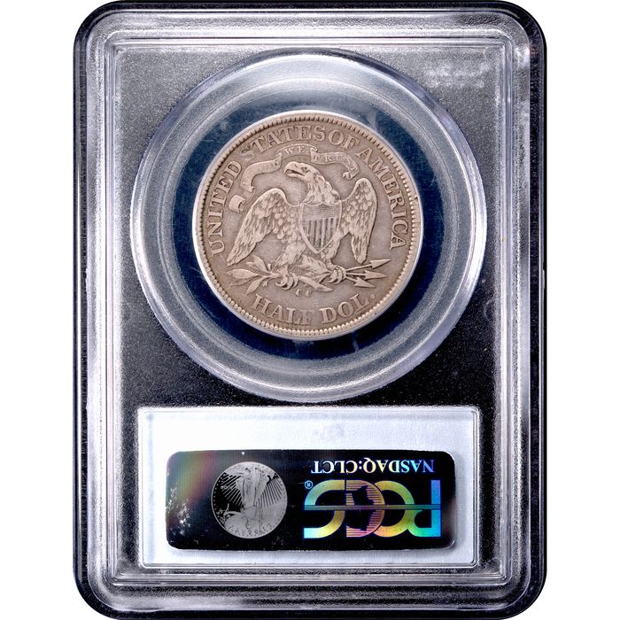 1875-CC Seated Liberty Half Dollar (50c) Reverse Image