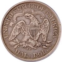 1875-CC Seated Liberty Half Dollar (50c) Photo 4