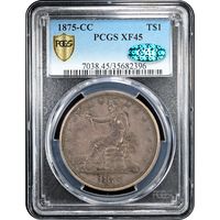1875-CC Trade Dollar ($1) Obverse Slab Image