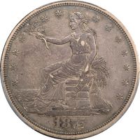 1875-CC Trade Dollar ($1) Obverse Image