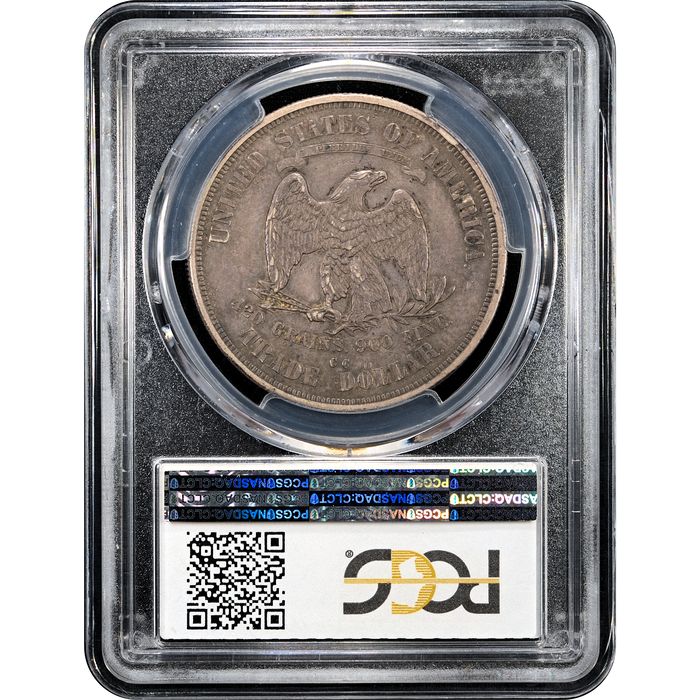 1875-CC Trade Dollar ($1) Reverse Slab Image