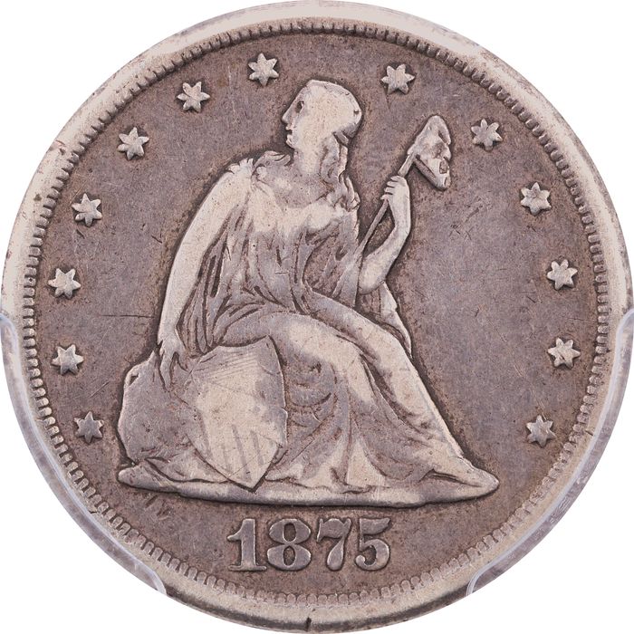 1875-CC Twenty Cent Obverse Image