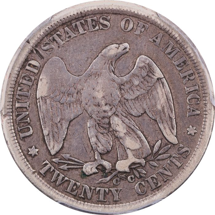 1875-CC Twenty Cent Reverse Image