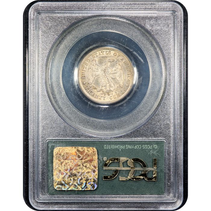1875-CC Twenty Cents (20c) OGH Reverse Image