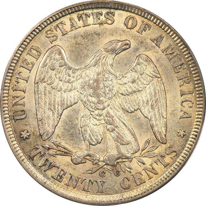 1875-CC Twenty Cents (20c) OGH Photo 4