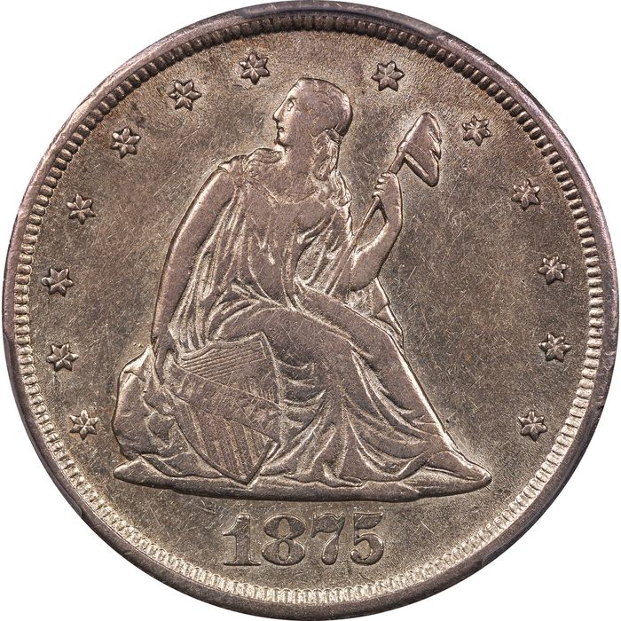 1875-CC Twenty Cents (20c) Obverse Image
