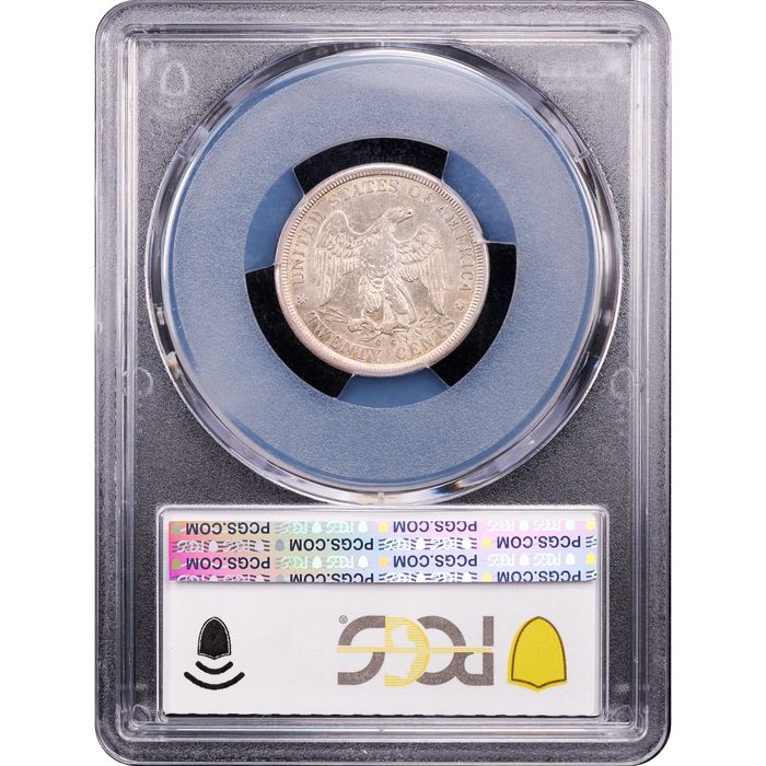 1875-CC Twenty Cents (20c) Reverse Slab Image