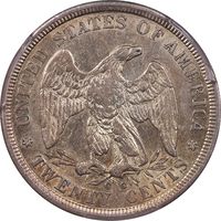 1875-CC Twenty Cents (20c) Reverse Image