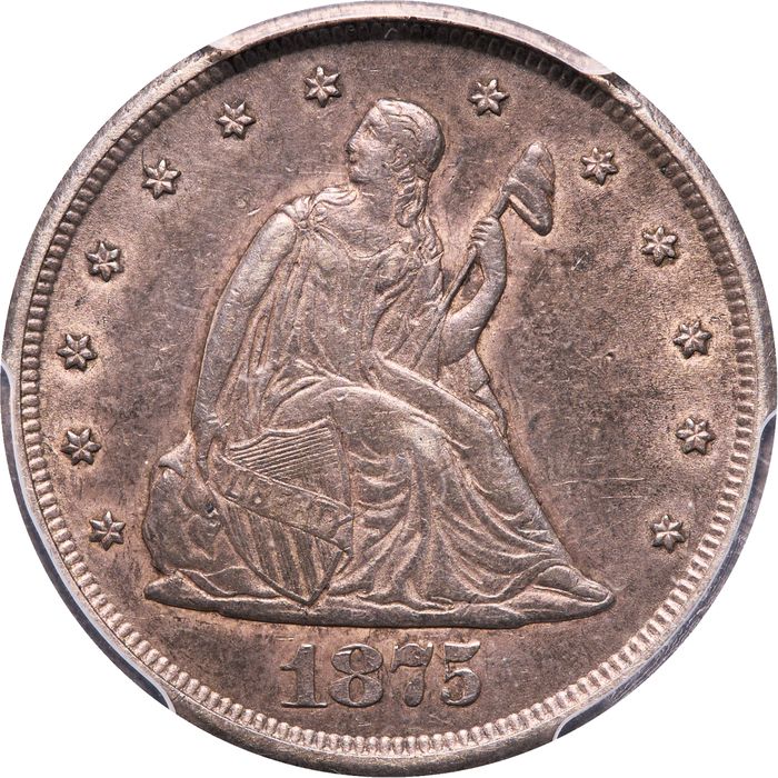 1875-CC Twenty Cents (20c) Obverse Image