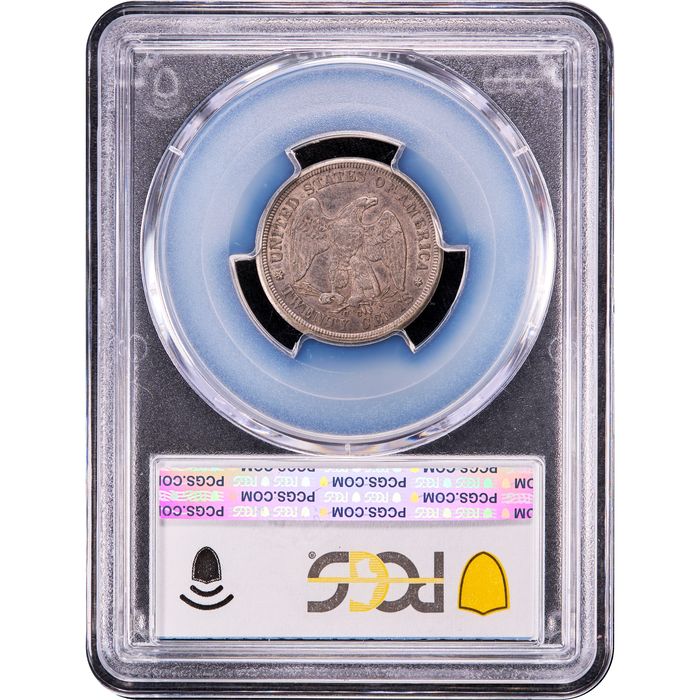 1875-CC Twenty Cents (20c) Reverse Slab Image