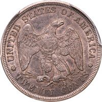 1875-CC Twenty Cents (20c) Reverse Image