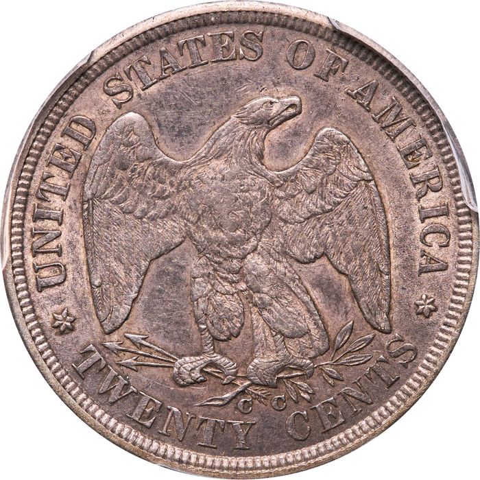1875-CC Twenty Cents (20c) Reverse Image