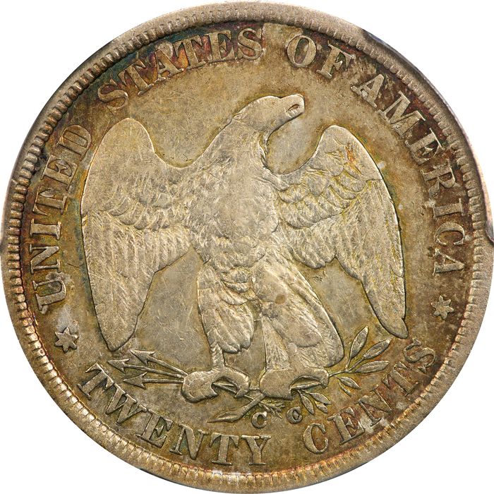 1875-CC Twenty Cents (20c) Reverse Image