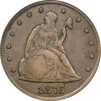 1875-CC Twenty Cents (20c) Obverse Image