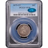 1875-CC Twenty Cents (20c) Obverse Image