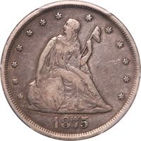 1875-CC Twenty Cents (20c) Photo 3