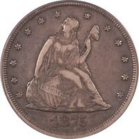 1875-CC Twenty Cents (20c) Obverse Image