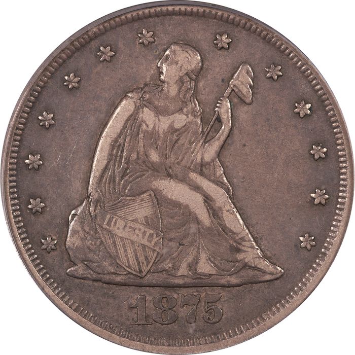 1875-CC Twenty Cents (20c) Obverse Image
