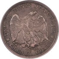 1875-CC Twenty Cents (20c) Reverse Image