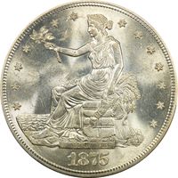 1875-S Trade Dollar ($1) Chopmarked Photo 3