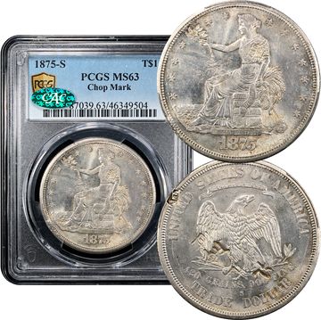 1875-S Trade Dollar ($1) Chopmarked Composite Image